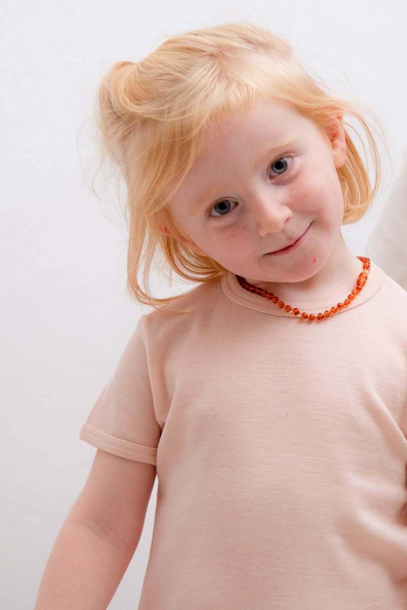 T-shirt bambini e bambine in fibre naturali