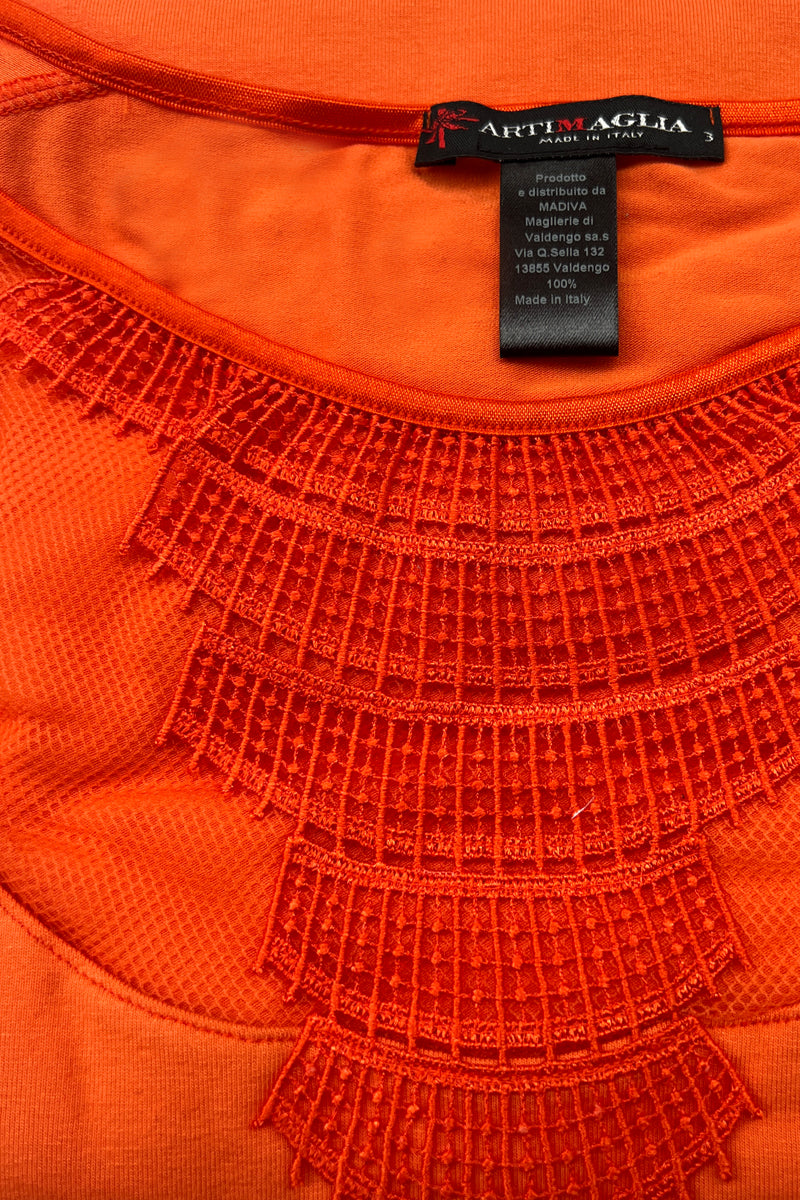 119 04 Elbow sleeve with tribal insert - Viscose