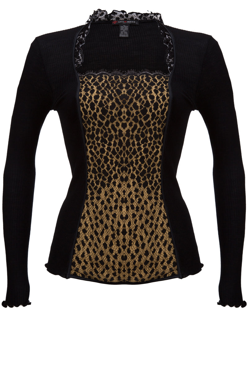 695 01 Corset Top - Wool Silk