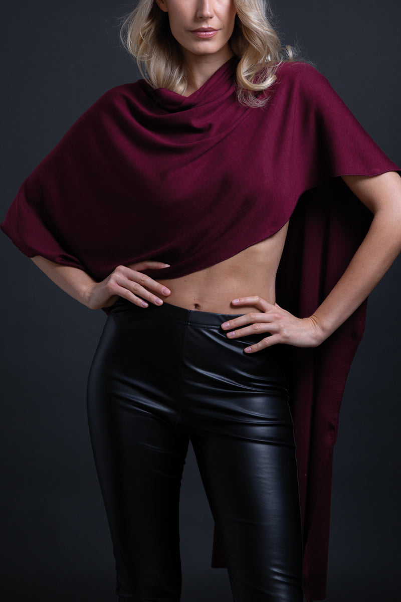 Zoe - Wool silk sleeveless turtleneck