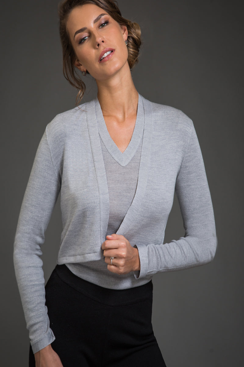 Zoe - Wool silk sleeveless turtleneck