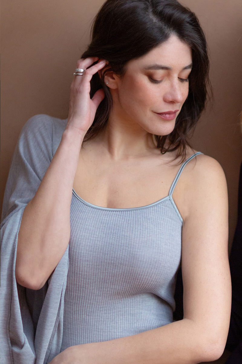 439 02 Sleeveless - Wool Silk Ribbed