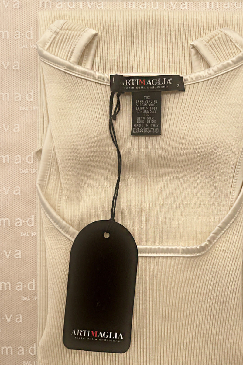 439 02 Sleeveless - Wool Silk Ribbed