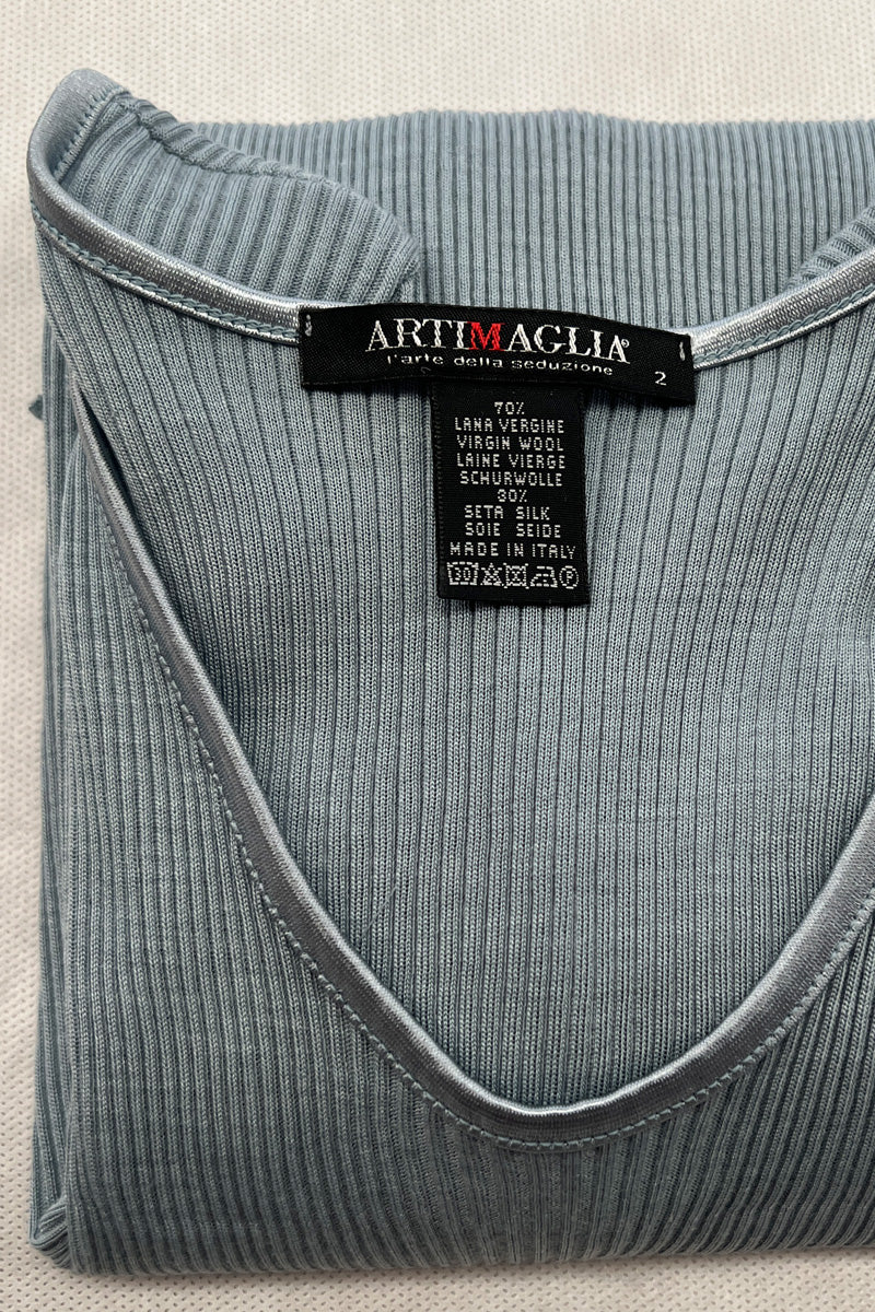 439 04 Turtleneck - Wool Silk Ribbed