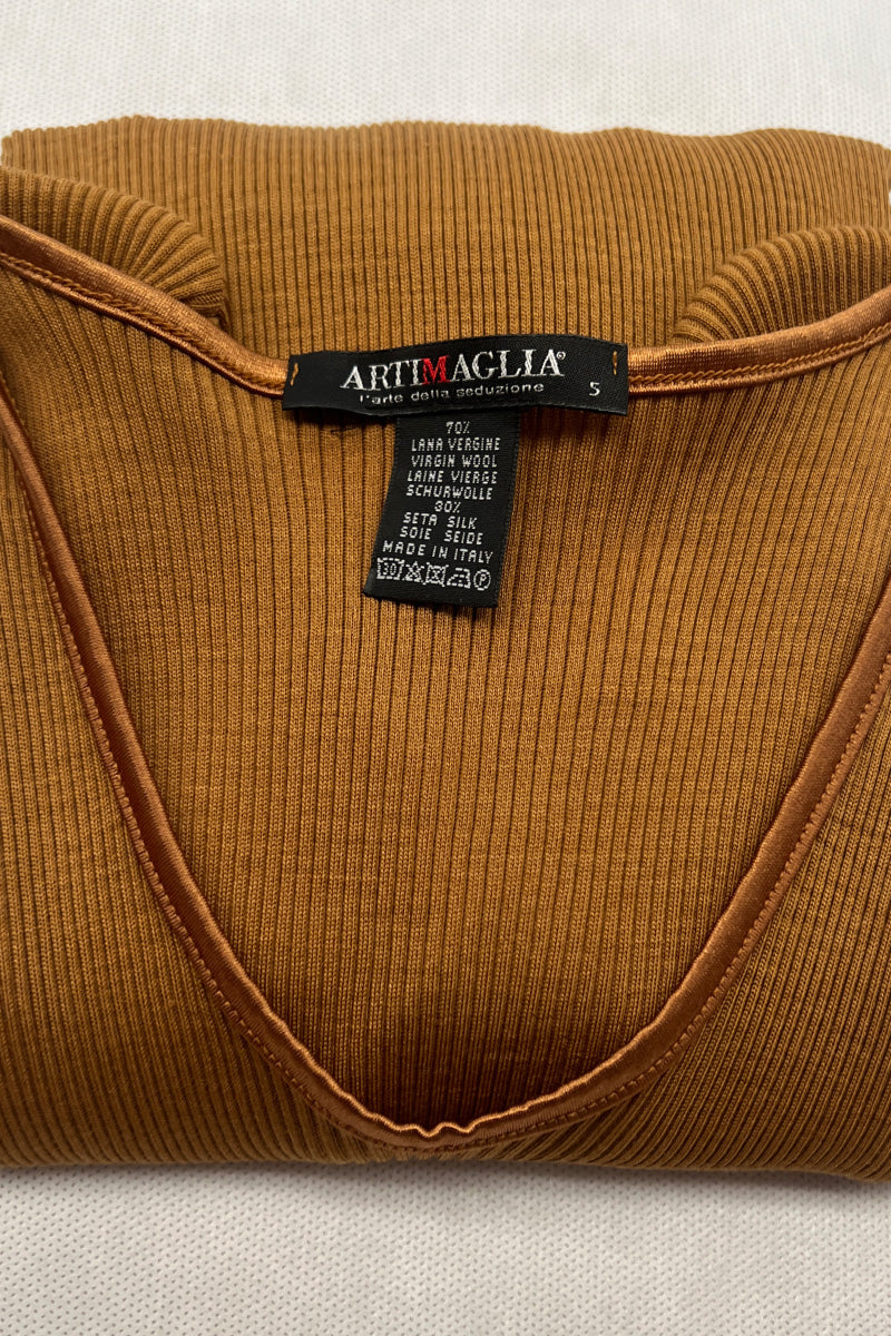 439 04 Turtleneck - Wool Silk Ribbed