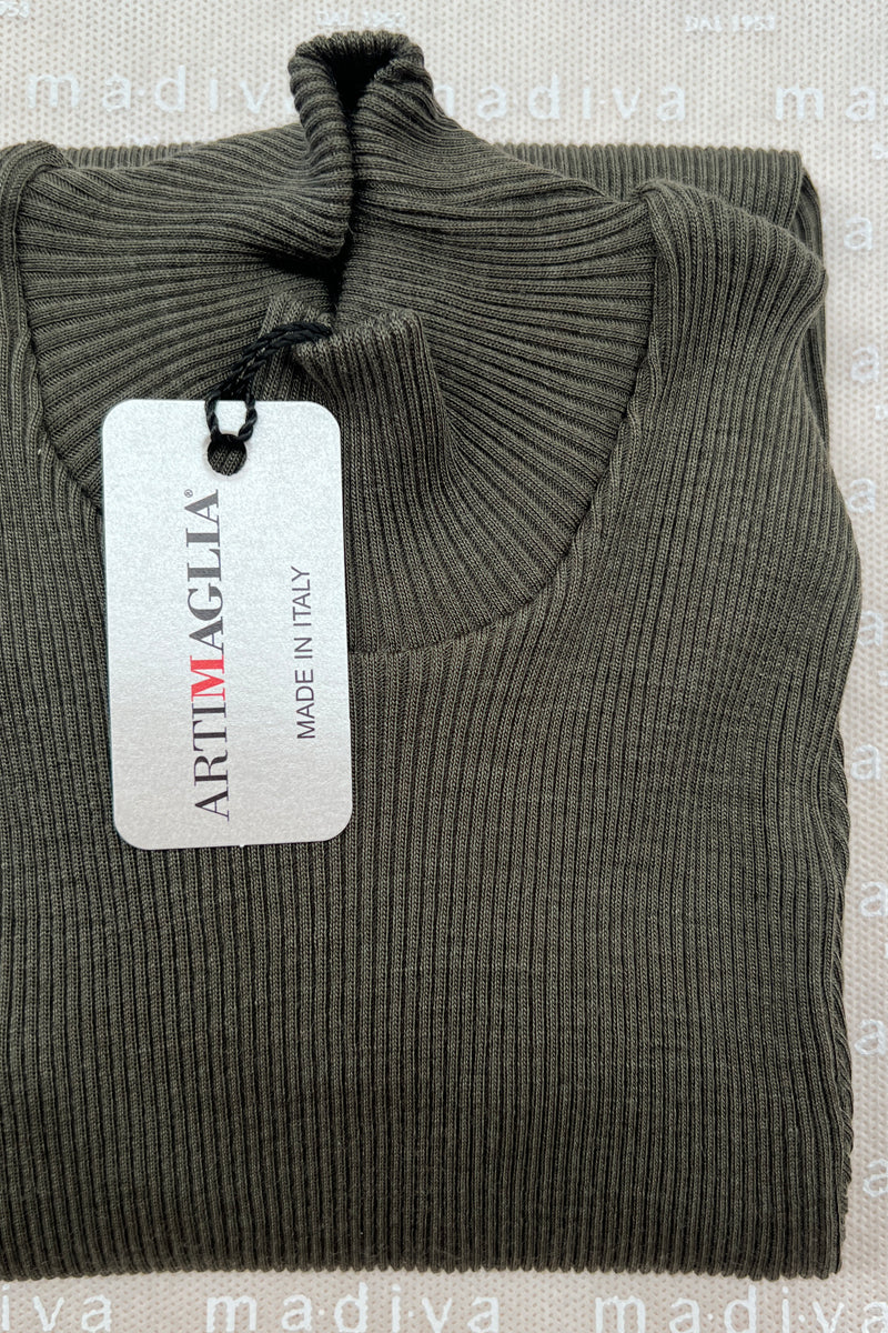 550 04 Sleeveless -Ribbed Tubolar Wool Silk 