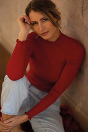 550 04 Sleeveless -Ribbed Tubolar Wool Silk 