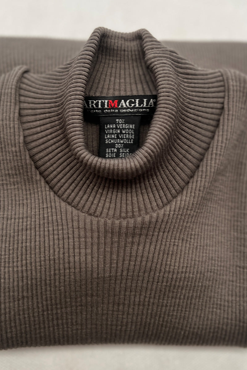 Maglia lupetto da donna 550 in lana merino e seta - Elegante e raffinato