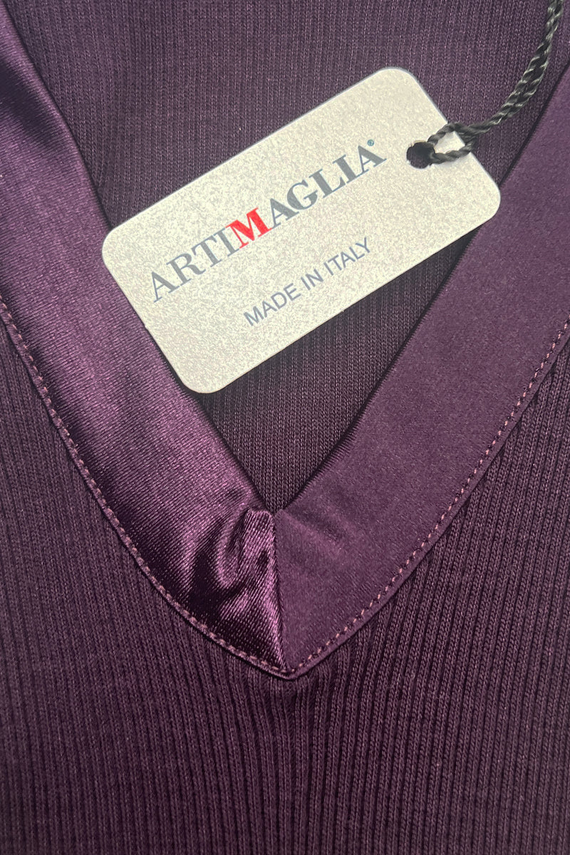 582 01 Camisole Top - Ribbed Tubolar Wool Silk