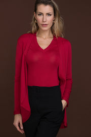 692 04 Long-sleeved V-neck - Wool Silk