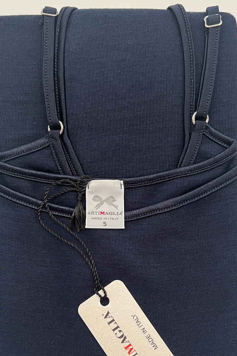 Canotta da donna 707 in lana seta - Spalline regolabili e bordo in raso di altissima qualità