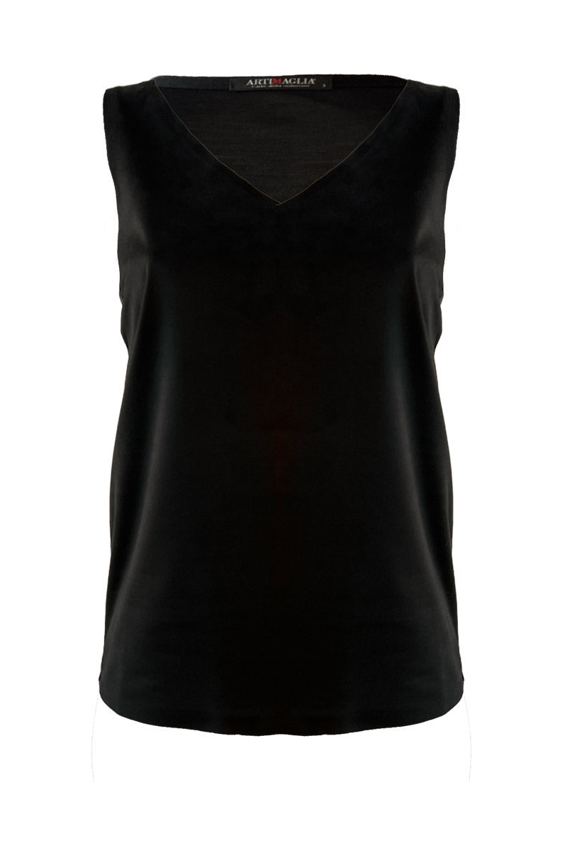 Corsetto da donna 815 in lana seta - Spalla larga e scollo a V