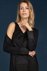 Corsetto da donna 815 in lana seta - Spalla larga e scollo a V