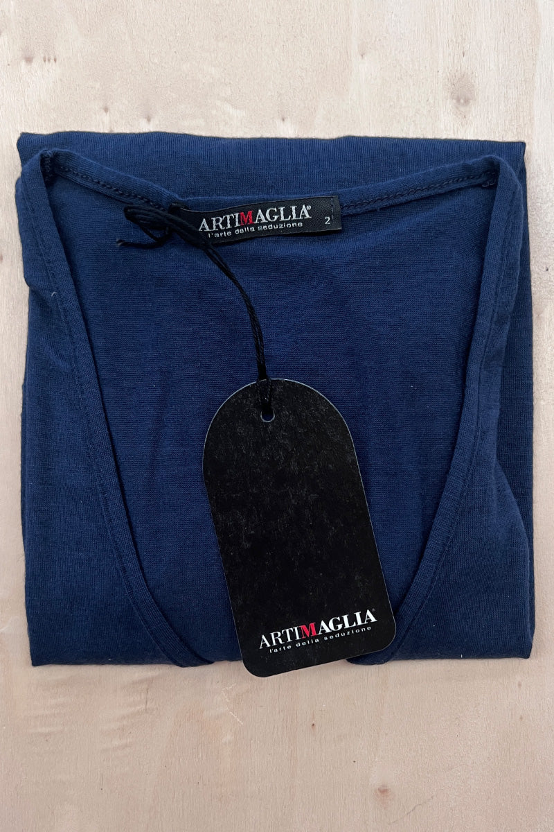 Maglia scollo V manica lunga da donna 819  in modal cachemire