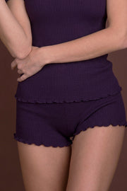 Amelie Short - Ribbed Wool Silk