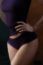 Women's bralette 503 in elastic satin with mesh - Adjustable straps
