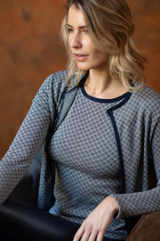 755 05 Retro style Bischoff macramé wool silk vest