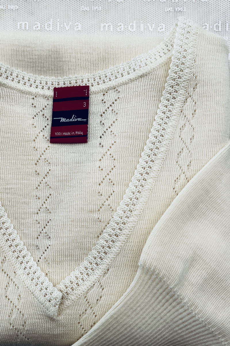 2080 Men's short sleeve - 80% virgin wool and 20% polypropylene