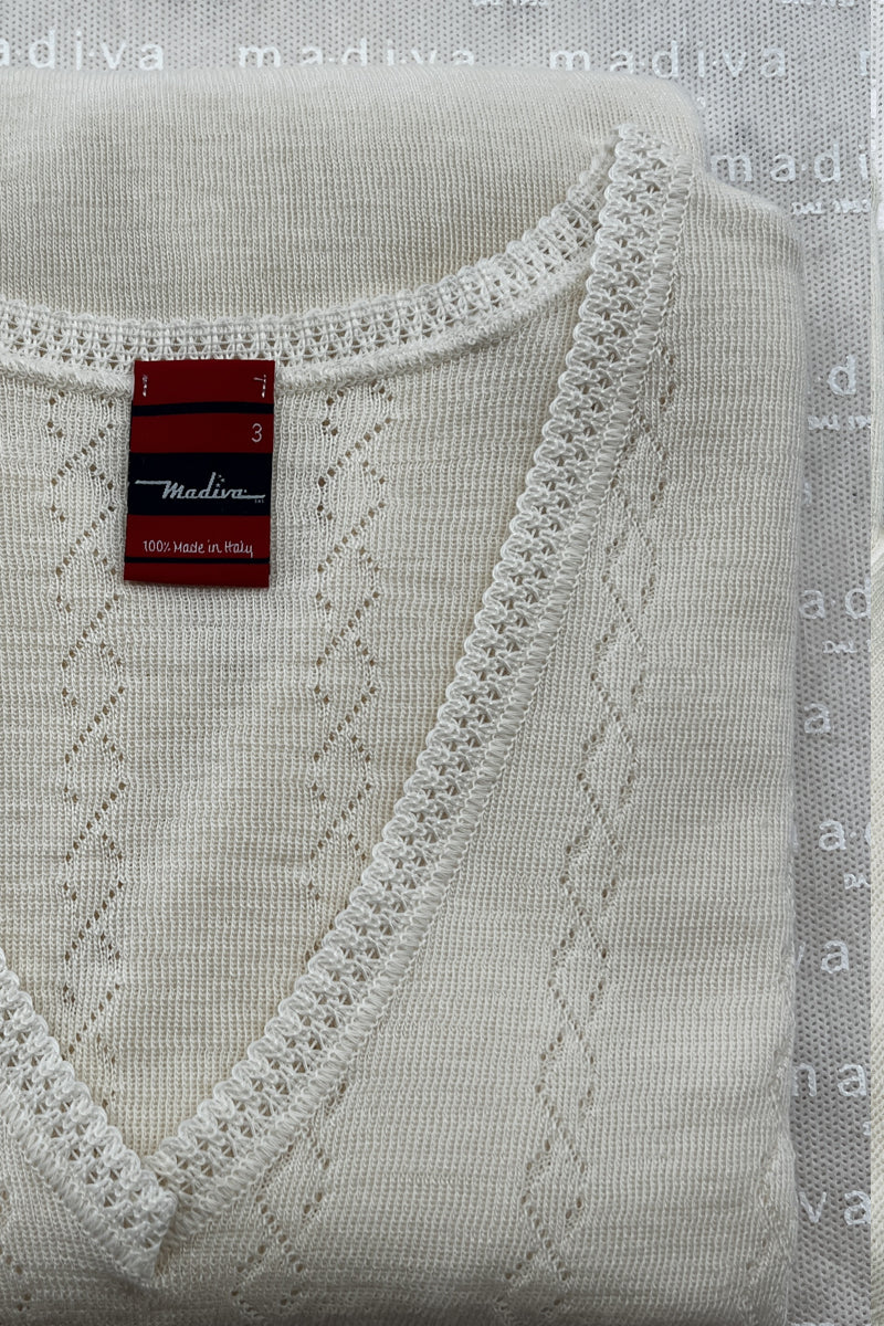 2080 Men's short sleeve - 80% virgin wool and 20% polypropylene