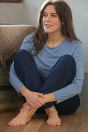 Maglia da donna Fiò・Manica in Modal Tencel - Manica lunga e girocollo