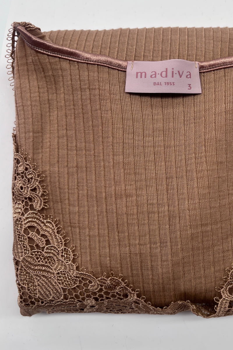 Happy Sleeveless - Wool Silk with macramé