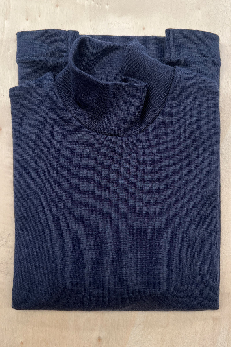 Children's turtleneck sweater Trottola in wool and silk - Gentle on the skin