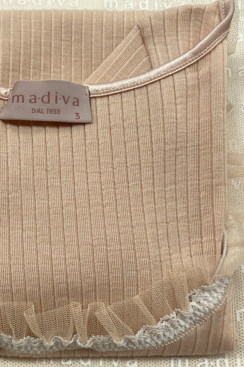 Ilenia Top Camisolle - Plissé Tubolar Wool Silk 