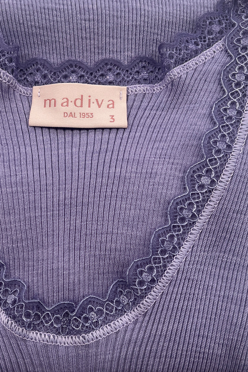 Amelie Roundneck Long Sleeve - Ribbed Tubolar Wool Silk