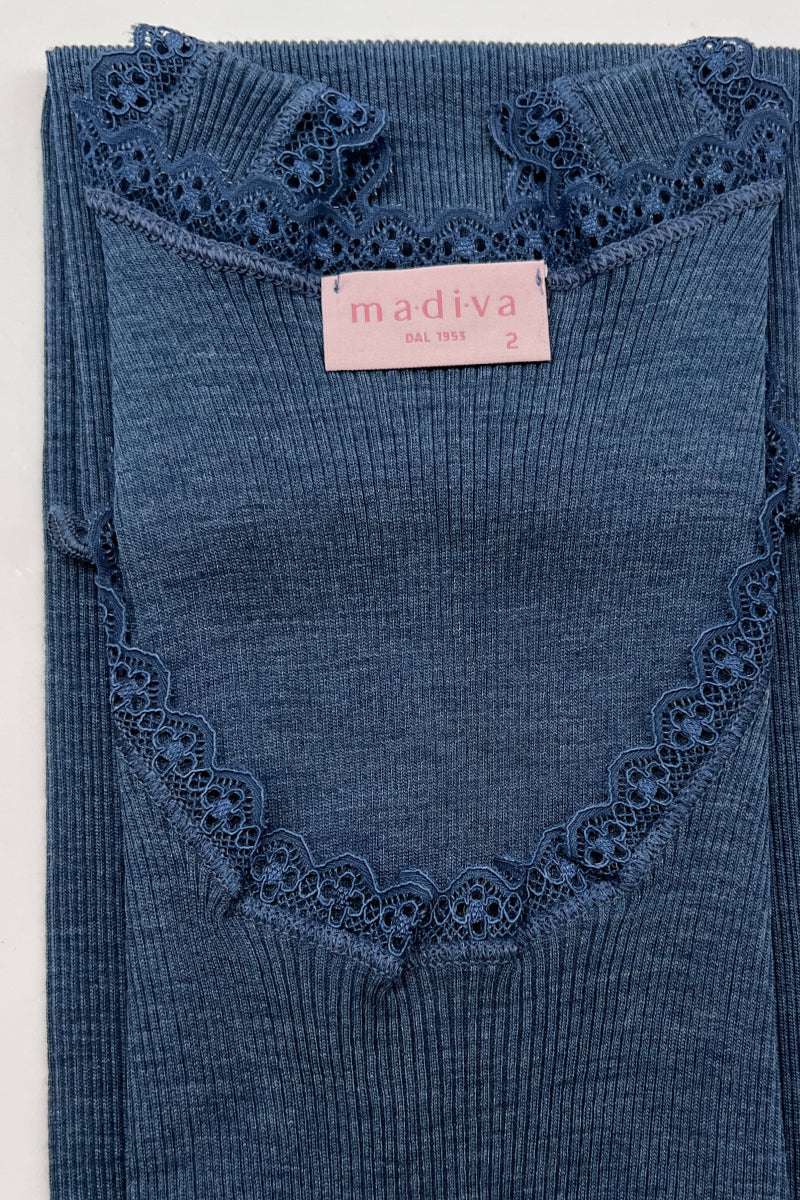 Amelie Sleeveless - Ribbed Tubolar Wool Silk 