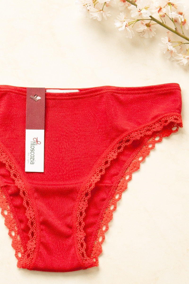 Women's low side slip Astra in cotton - Hypoallergenic and antibacterial