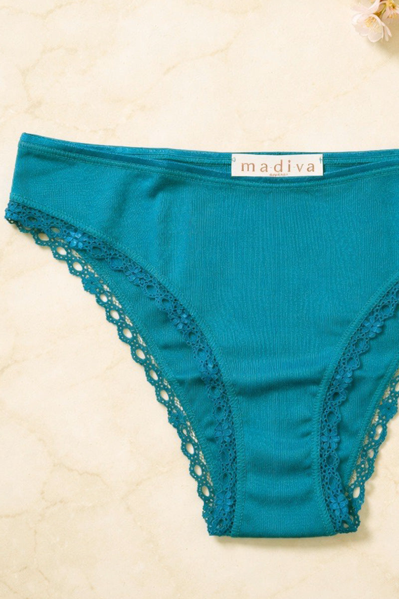 Women's low side slip Astra in cotton - Hypoallergenic and antibacterial