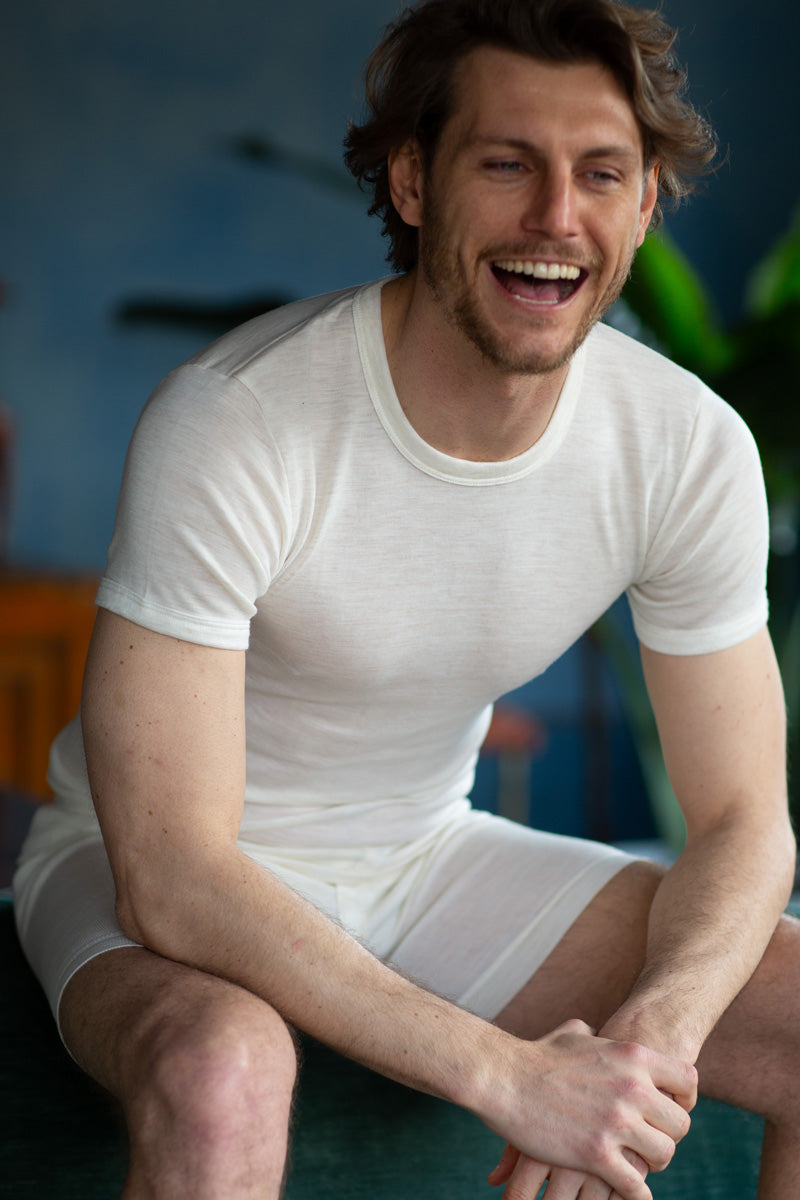 Bari T-shirt- 50% virgin wool and 50% polypropylene