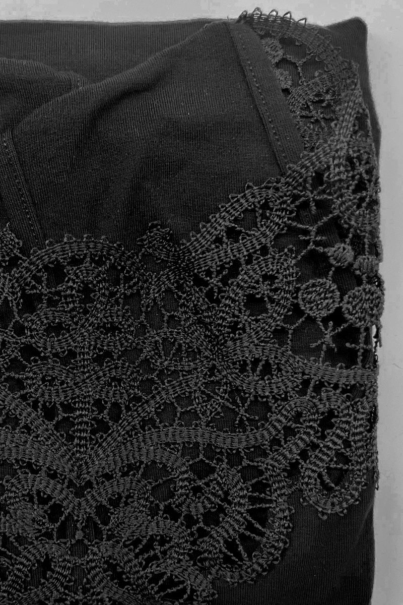 Minidress donna CALLA in Micromodal -mezza manica con macramè effetto crochet