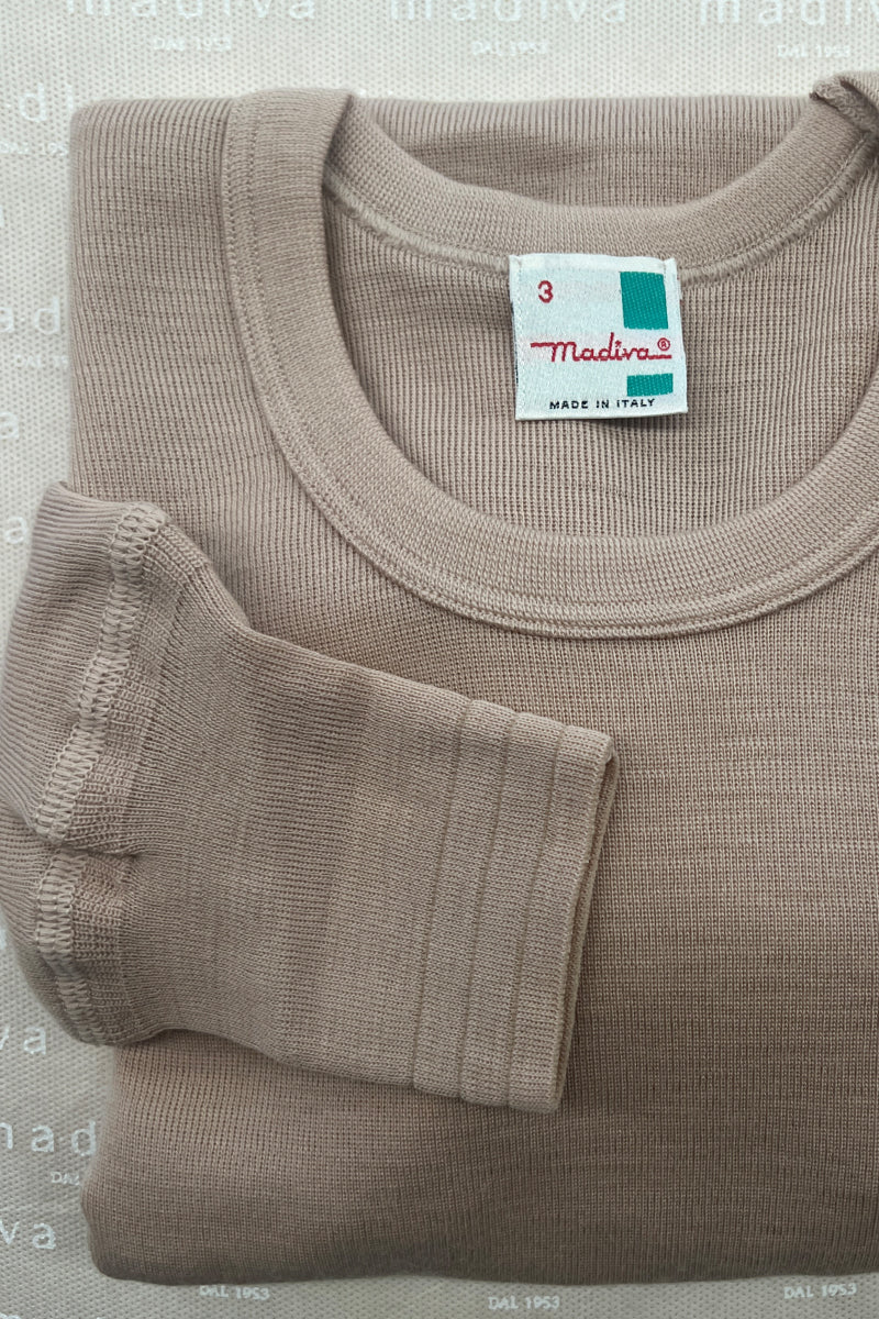 Long Sleeve Capri - 80% virgin wool and 20% heavy tubular polypropylene