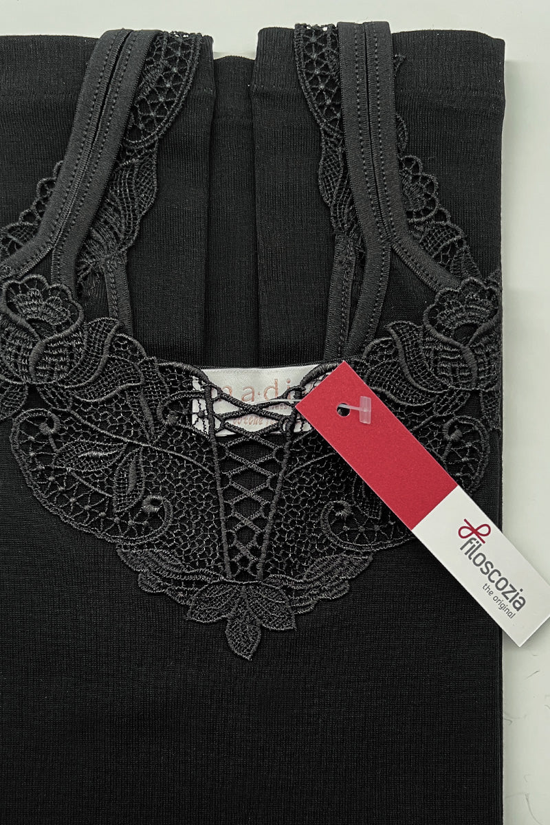 Lulù Sleeveless -100% Filoscozia® Cotton with macramé