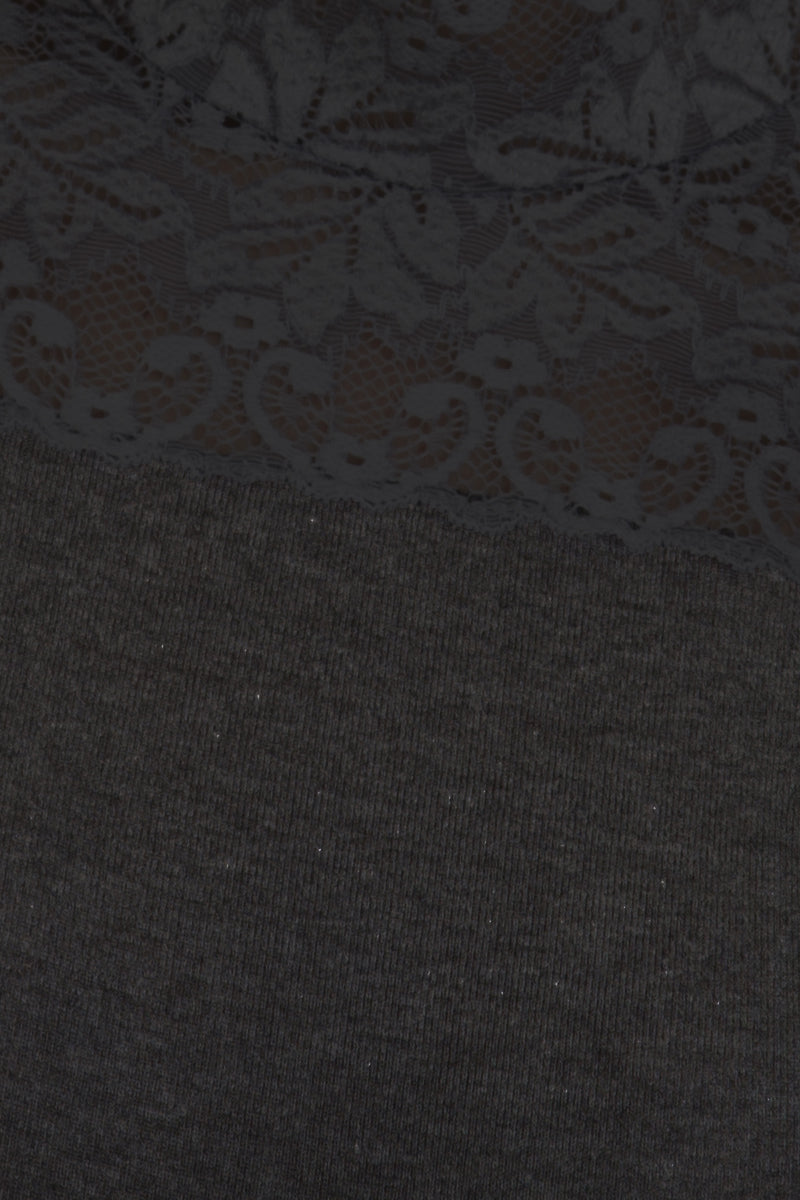 Women's tank top Eleine・Modal wool shoulder - Wide shoulder and ruffle in color