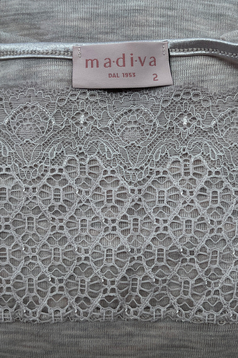 Women's Body Frida・ silk wool and lace ruffle