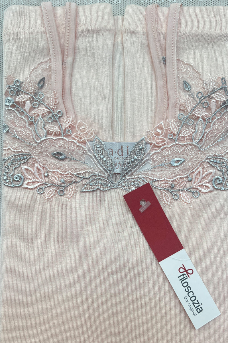 Tonga Sleeveless -100% Filoscozia® Cotton with macramé