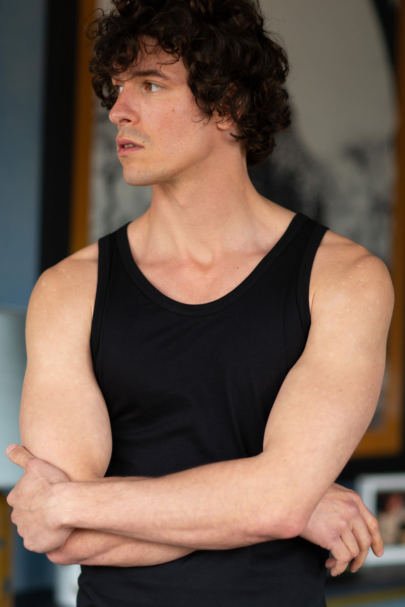 Canotta da uomo Giorgio in cotone - Spalla larga e vestibilità morbida