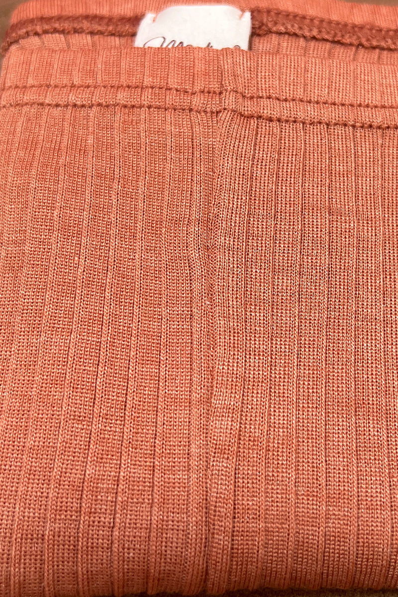Ilary Leggings - Wool Silk Plissé