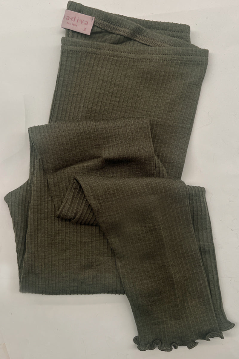 Ilary Leggings - Wool Silk Plissé