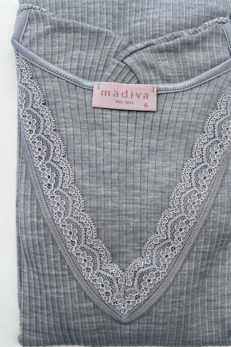 Ilenia Short Sleeve - Plissé Tubolar Wool Silk 