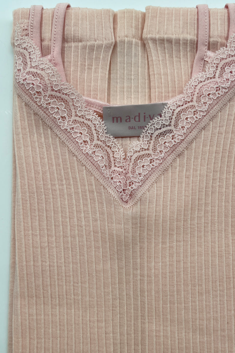 Ilenia Top Camisolle - Plissé Tubolar Wool Silk 