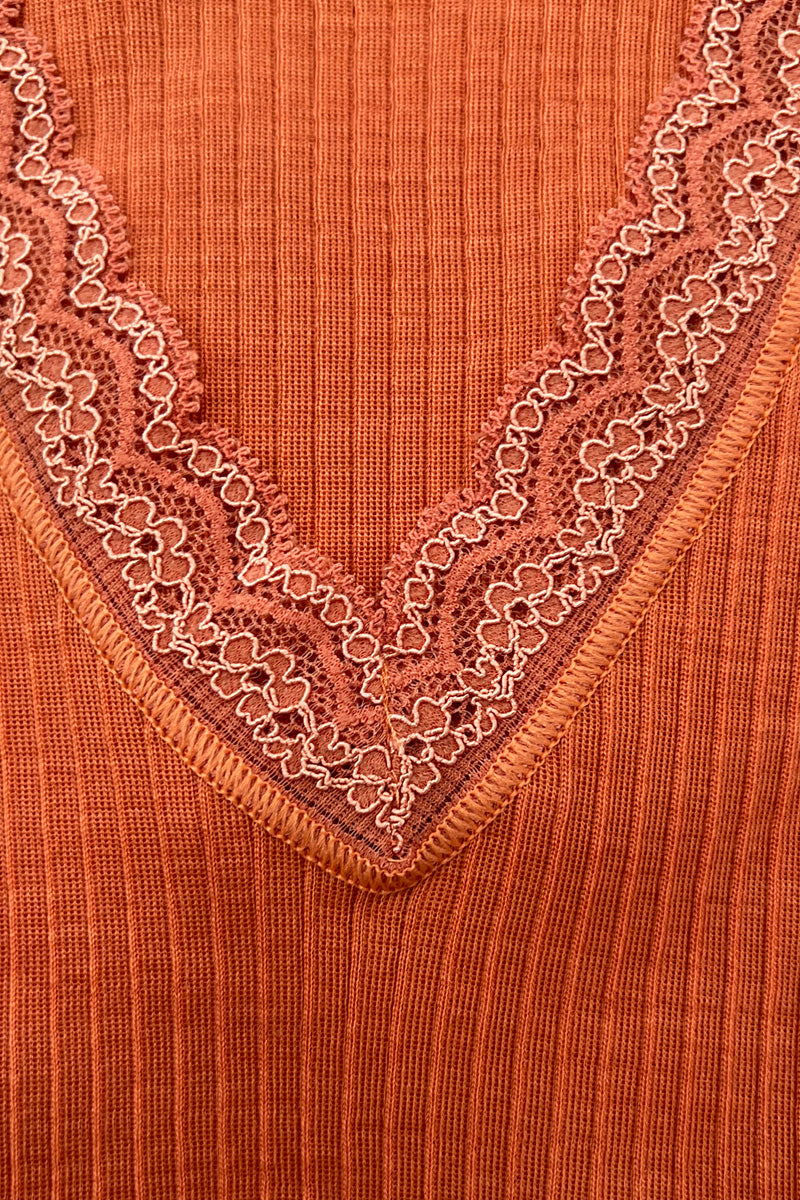 Ilenia Long Sleeve -Plissé Tubolar Wool Silk 