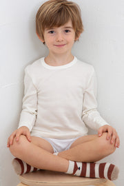Licata Long Sleeve- Outside: 60% wool 40% acrylic Inside: 100% cotton