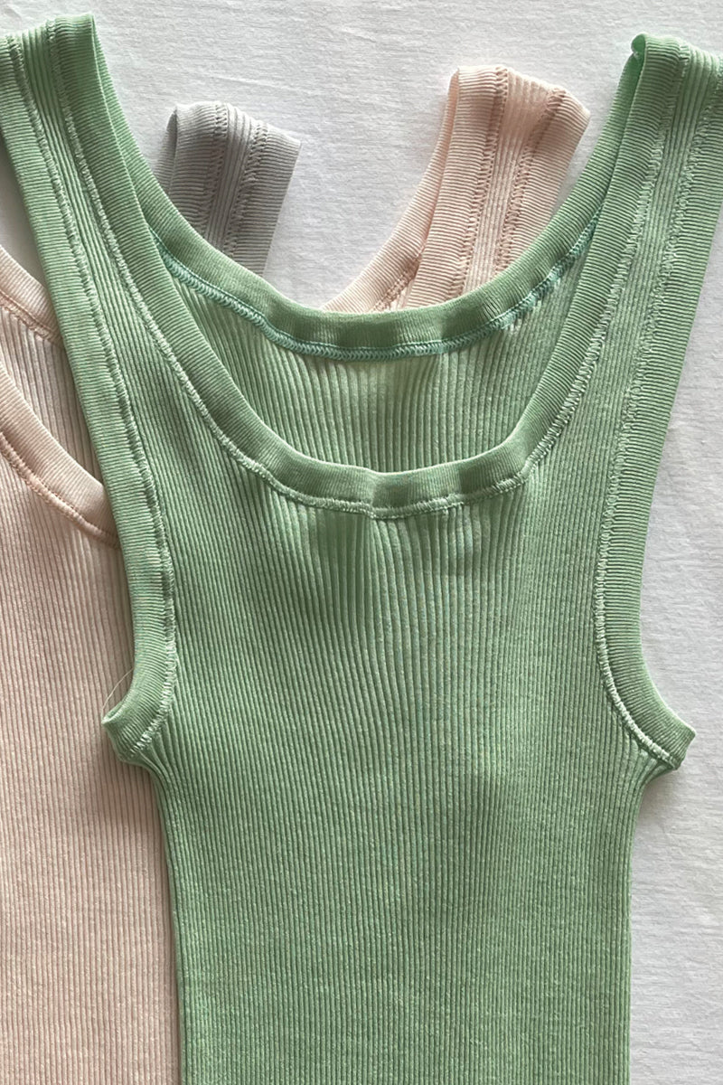 Canotta donna Mara in Cotone - Spalla larga e a costine