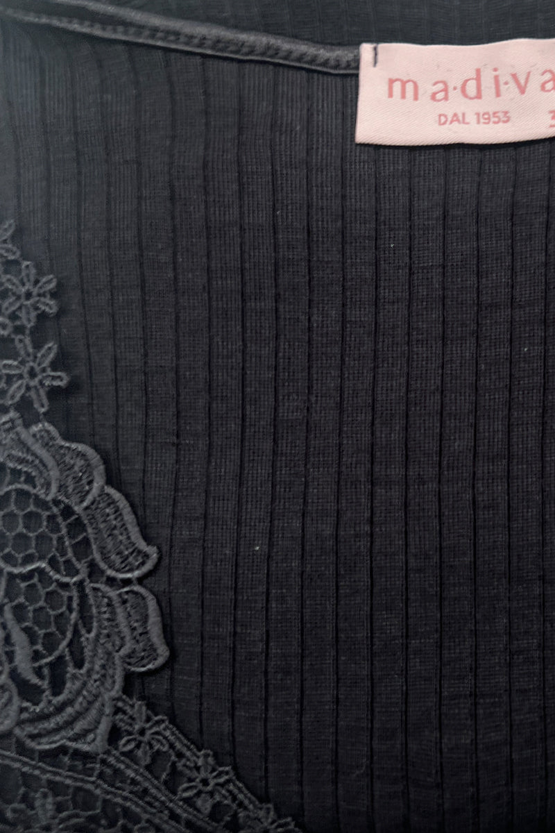 Happy Sleeveless - Wool Silk with macramé