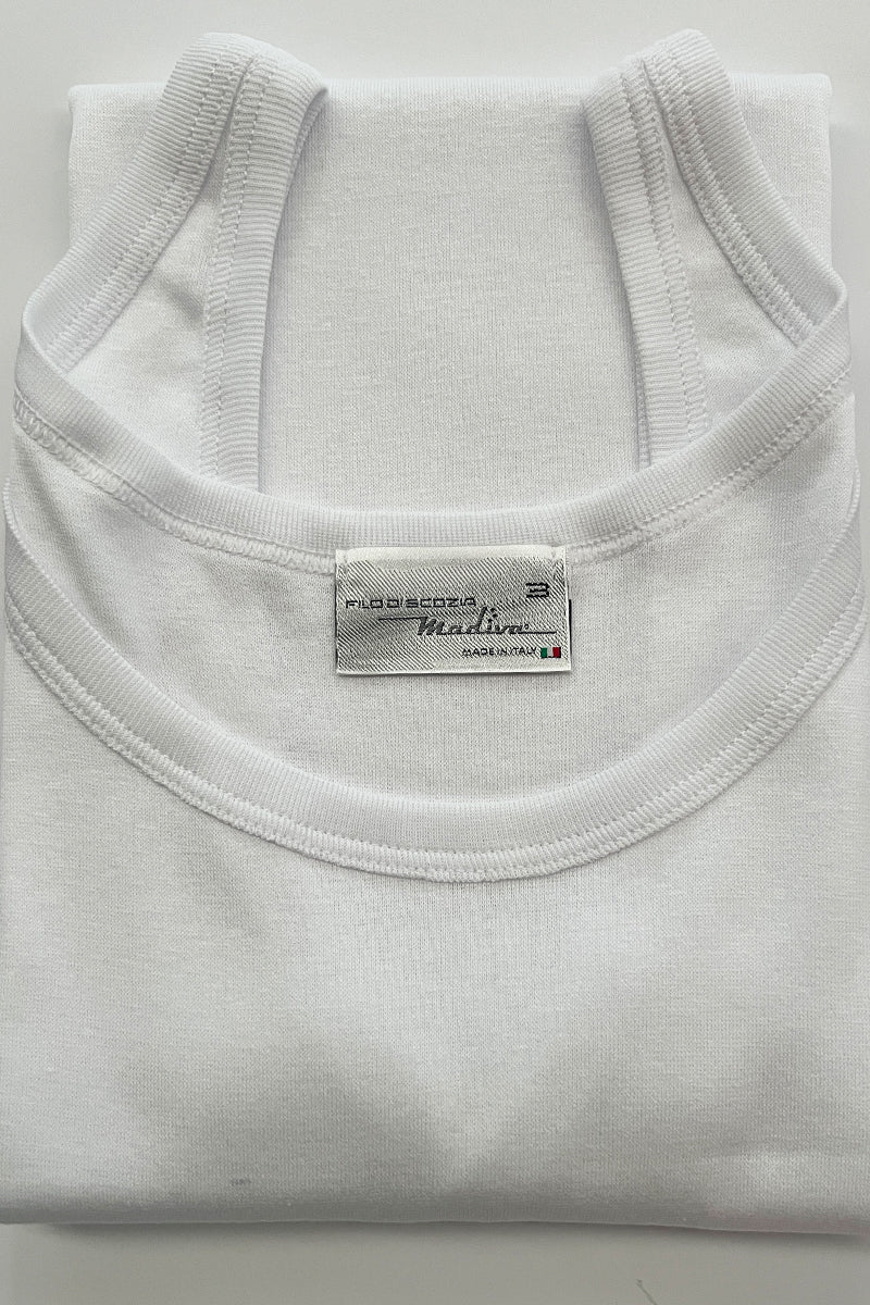 Canotta da uomo Martino in cotone - Spalla stretta e vestibilità morbida (BI-PACK)