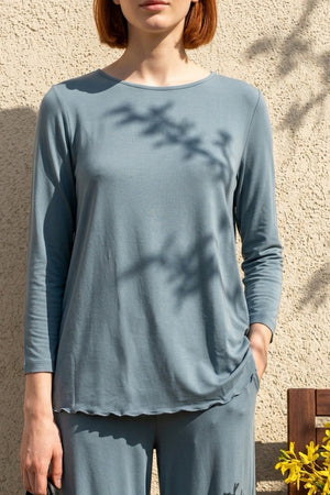 Maglia da donna Maui manica al gomito in Micromodal - Vestibilità morbida