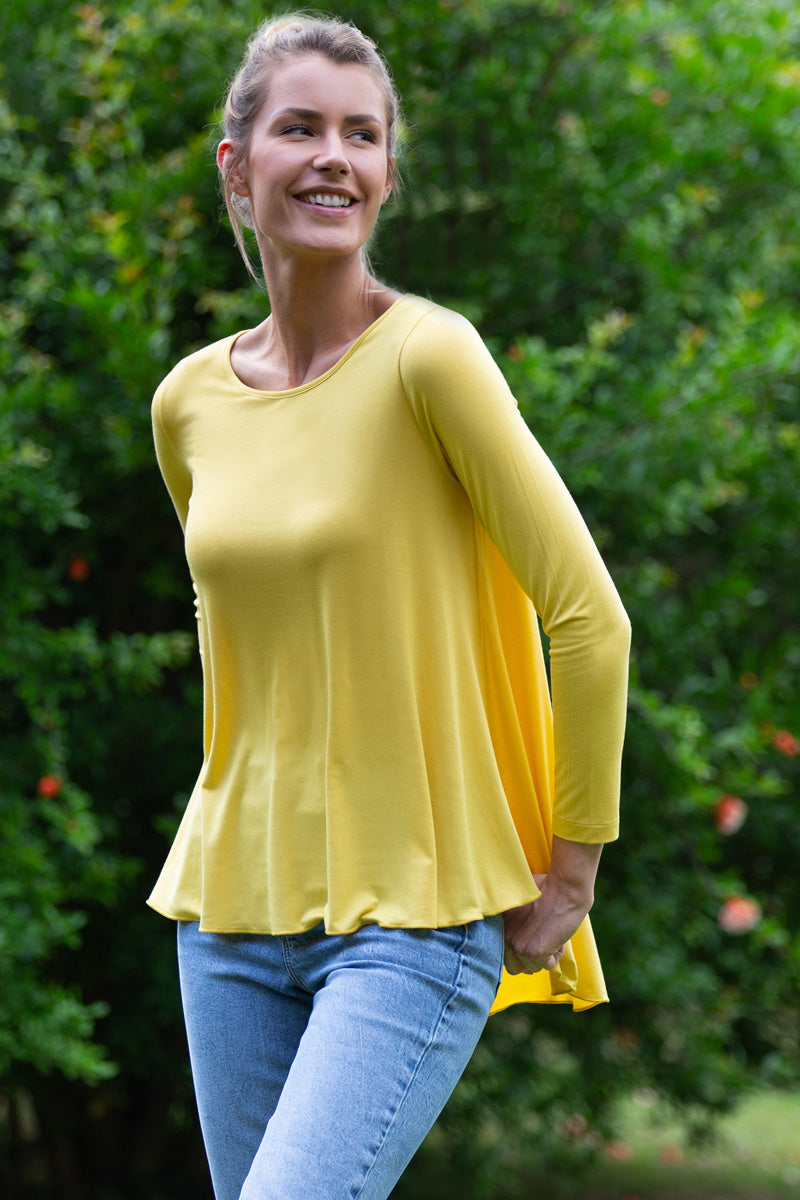 Maglia da donna Maui in Micromodal - Vestibilità morbida e lunghezza posteriore più lunga